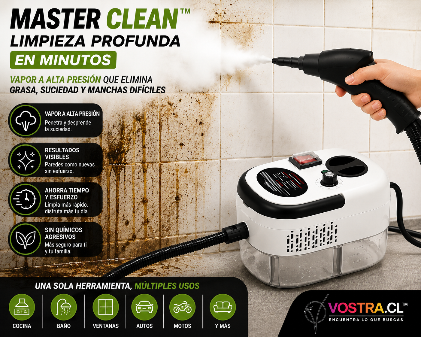 Limpiador a Vapor "Master Clean"