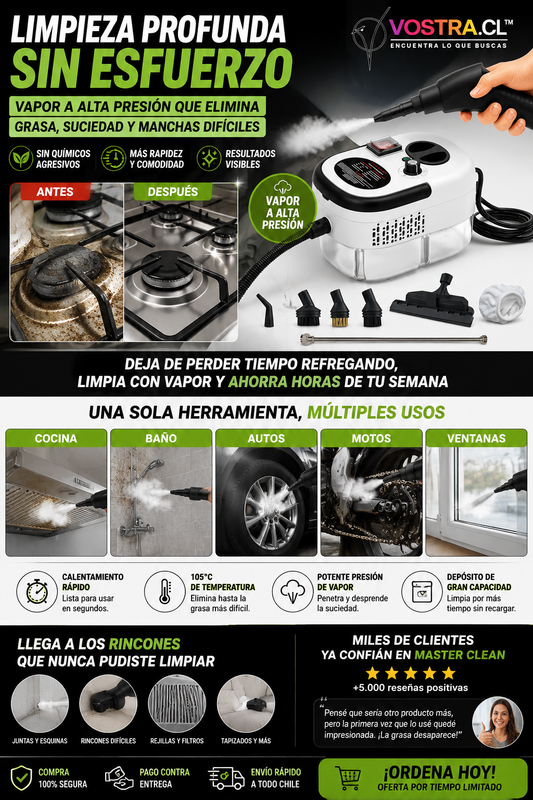 Limpiador a Vapor "Master Clean"